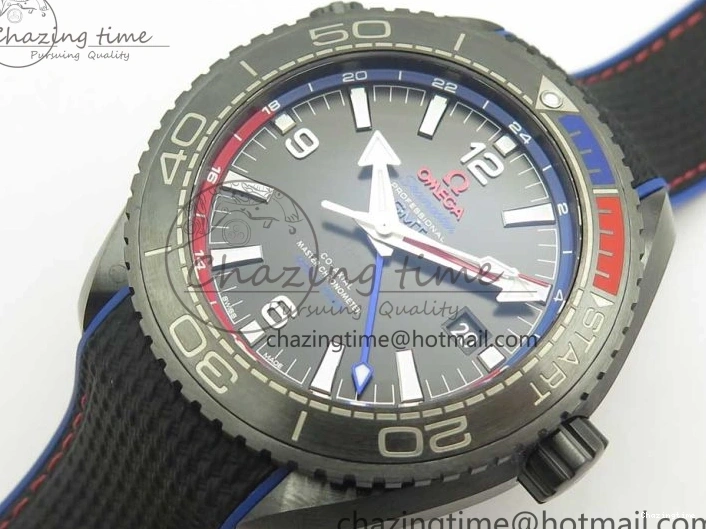 0318 BestValue Planet Ocean 45.5mm ETNZ “Deep Black” Real Ceramic VSF 1:1 Best Edition on Black Nylon Strap A8906 Super Clone 7978